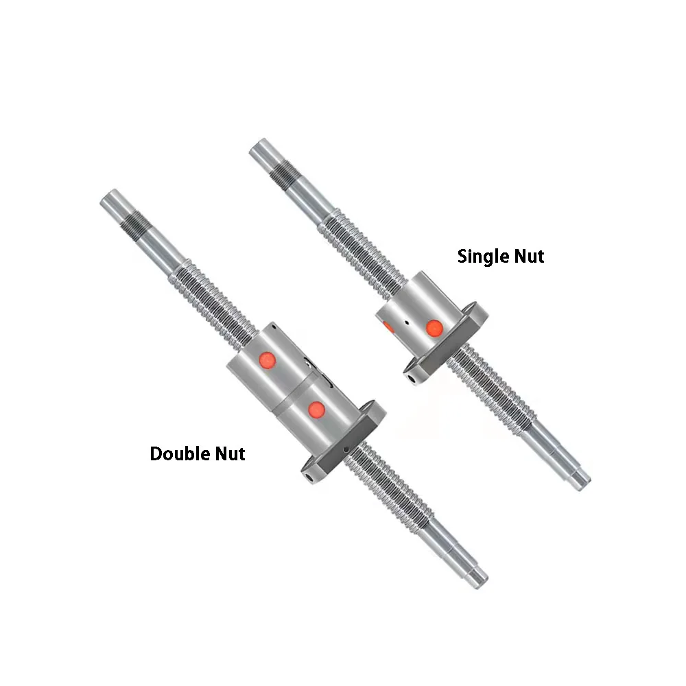 

SFU3205 3210 DFU3205 Ballscrew with Flange Single / Double Nut 300mm - 2500mm 32mm Ball Screw BK / BF25 End Machined for CNC