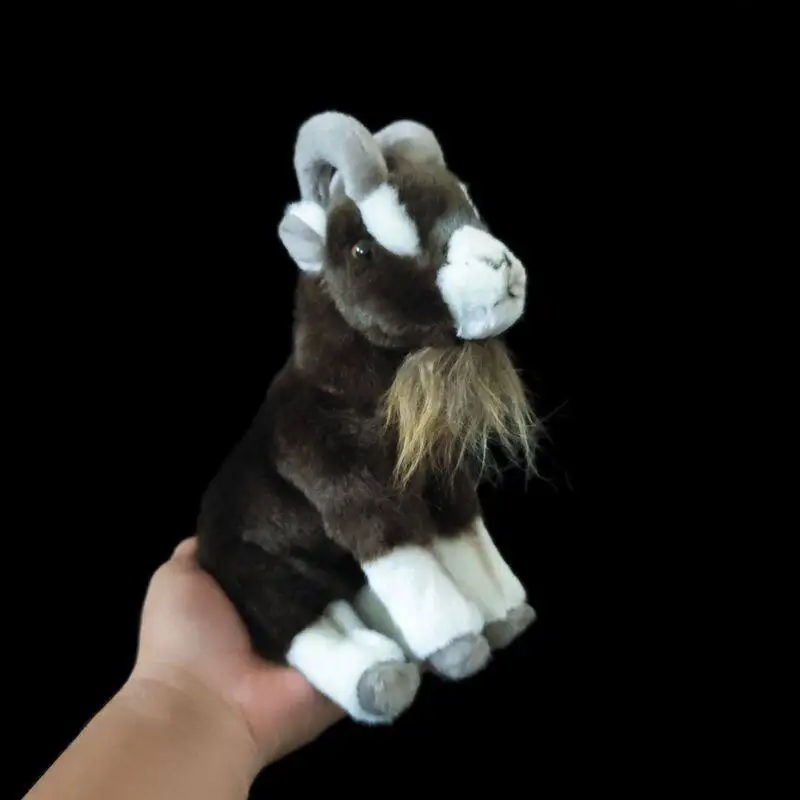 

Милая плюшевая игрушка-козленок: реалистичная фигурка дикого козла, имитация животного, кавайная кукла, подарок