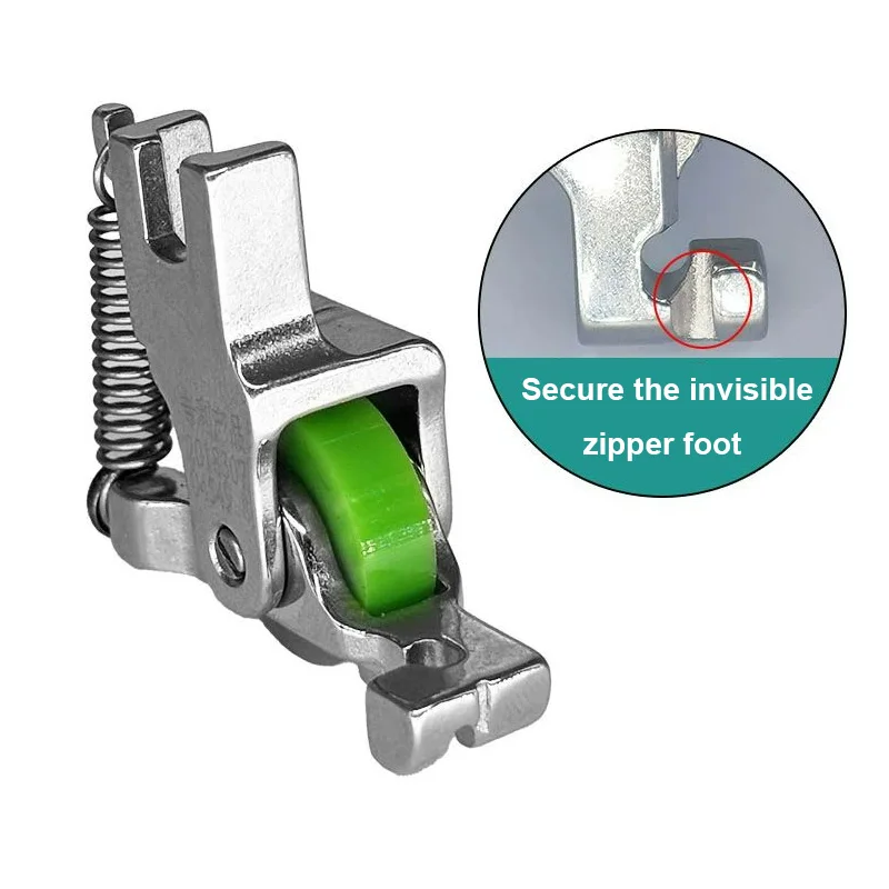 Steel Roller Invisible /Unilateral /Concealed Zipper Foot Industrial Single Needle Lockstitch Sewing Machine /Sewing Accessories