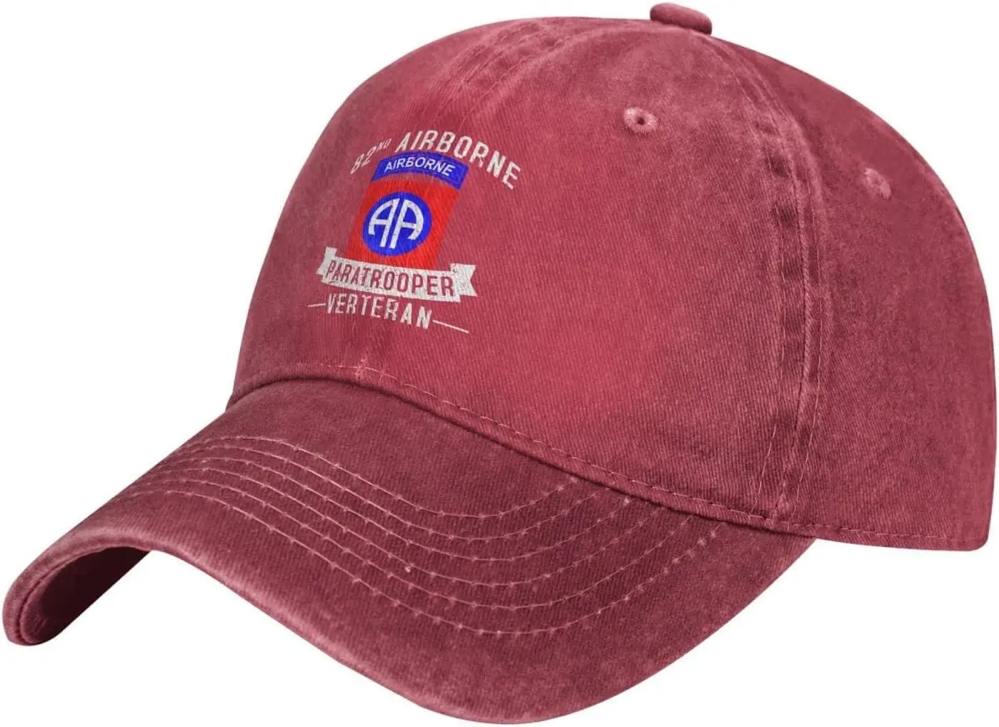 82nd Airborne Division Paratrooper Ar-My Veteran Baseball Cap Dad Hat Unisex Classic Polo Style Cowboy Hats