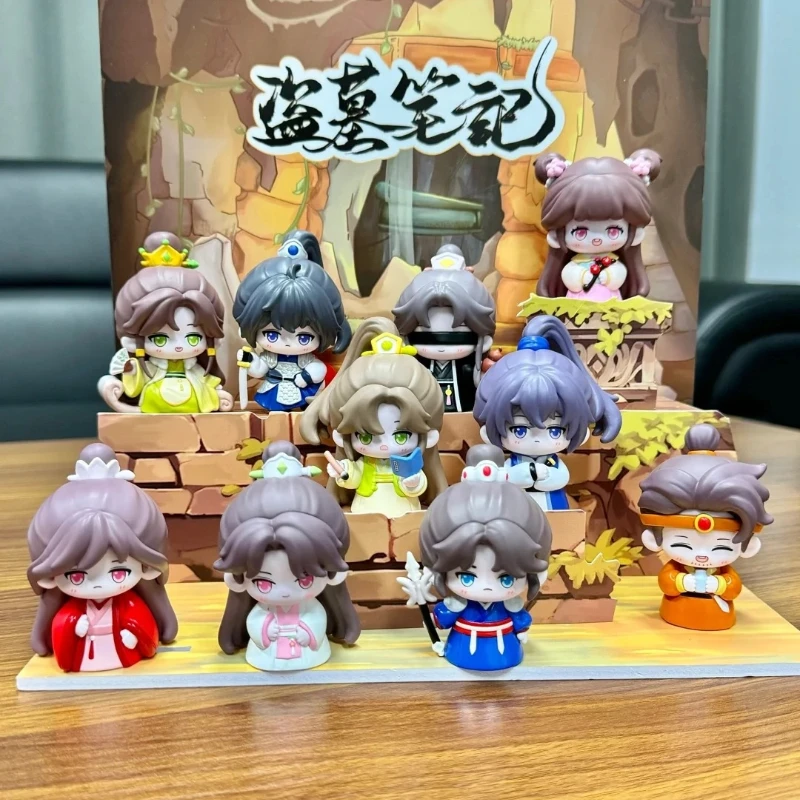 

Подлинная гробница, заметки, серия в древнем стиле, слепая коробка, ручная работа, Wu Xie Zhang Qiling, периферийная кукла, орнамент 2-го поколения