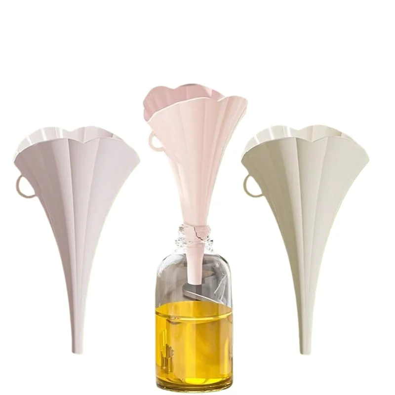 Funnel Household Foldable Kitchen Plastic Size Caliber Refueling Pot for Packaging Filtering Pouring Soy Sauce
