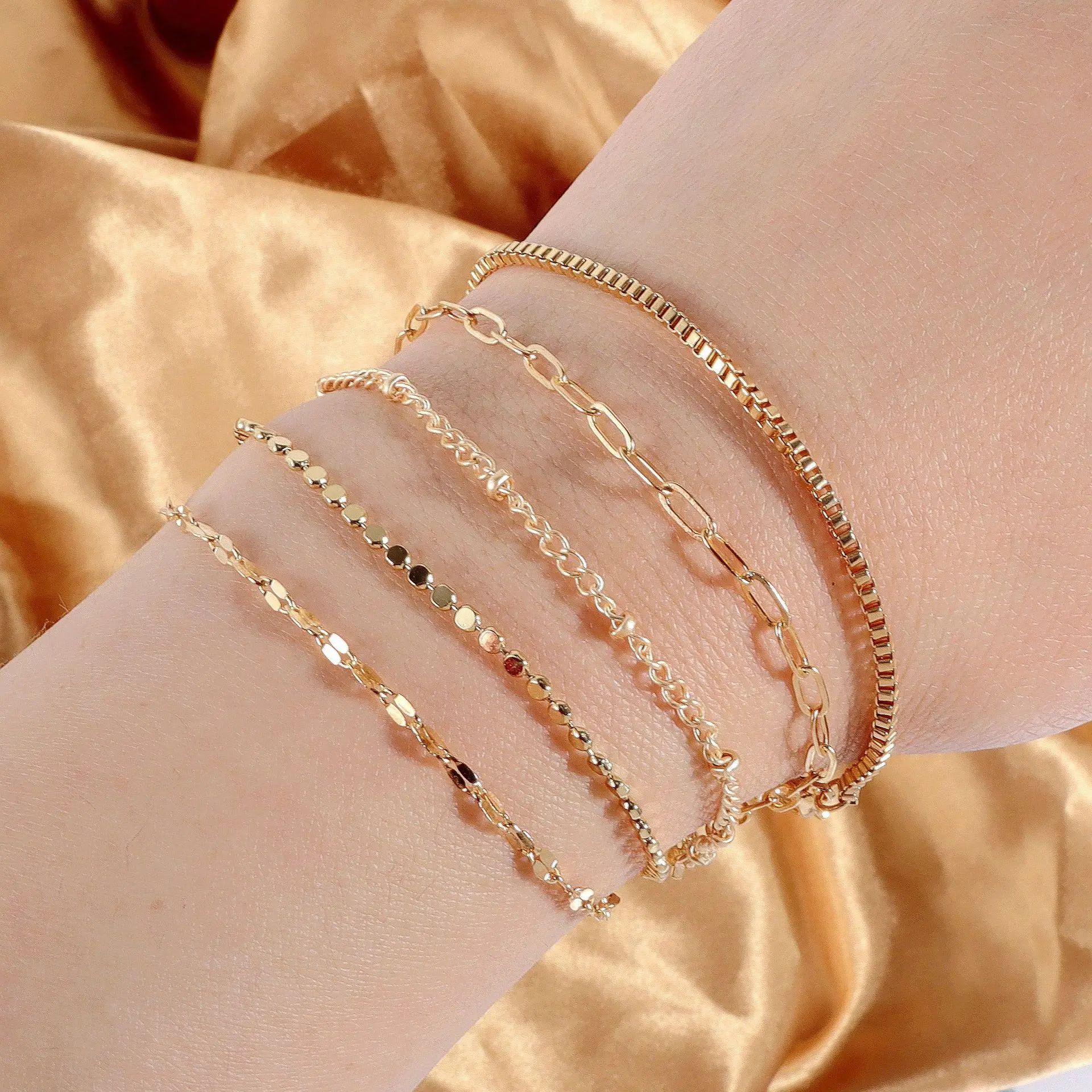 DIY accessories Niche ethnic style bracelet ins wind is small and fresh, golden summer bracelet jewelry BR2450