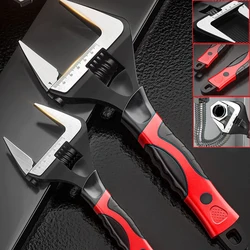 Adjustable Wrench Stainless Steel Universal Spanner Multifunctional Professional Large Open End Adjustable Wrench Hand Tools