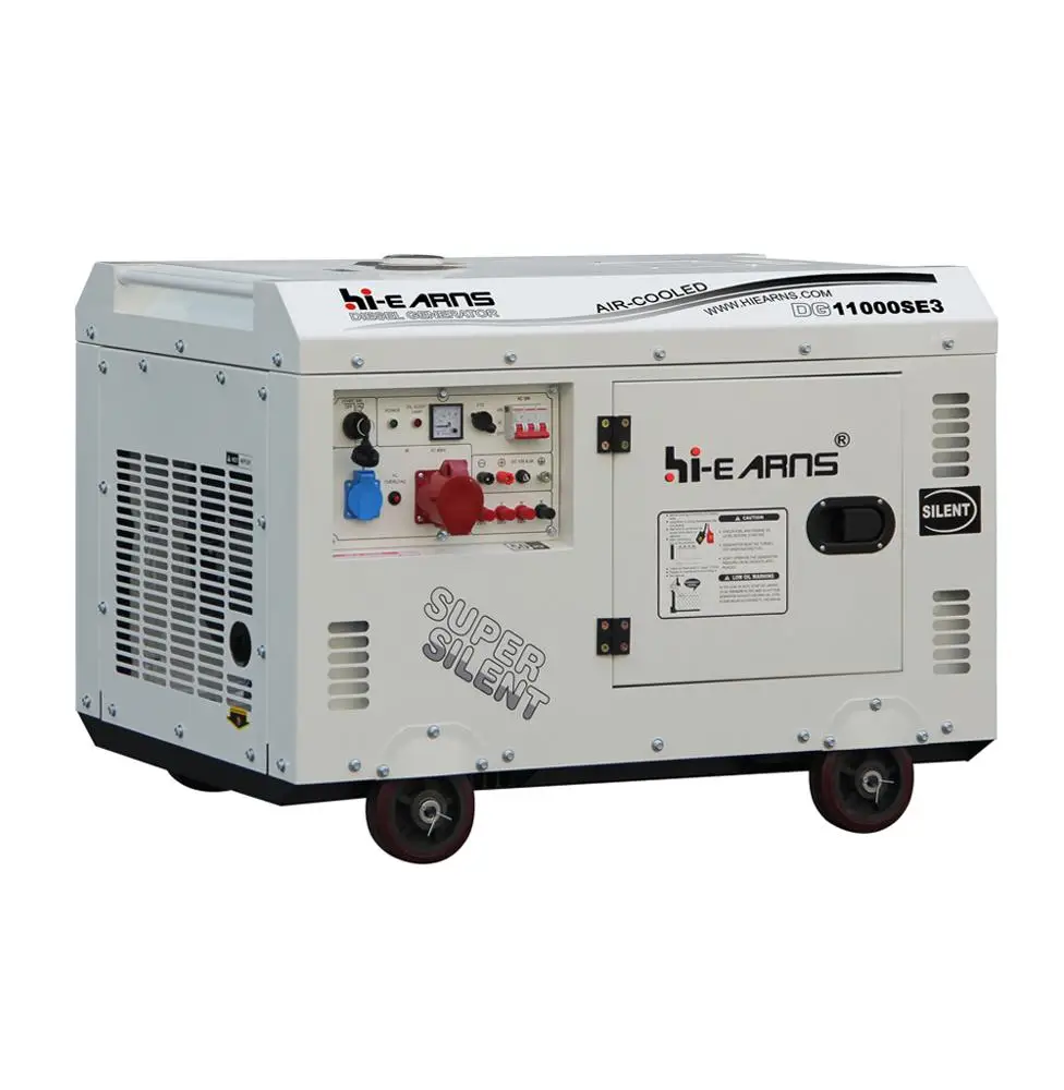 hiearns Newly patent product 198F die·sel engine rated dg11000se 7.5kw die·sel generator