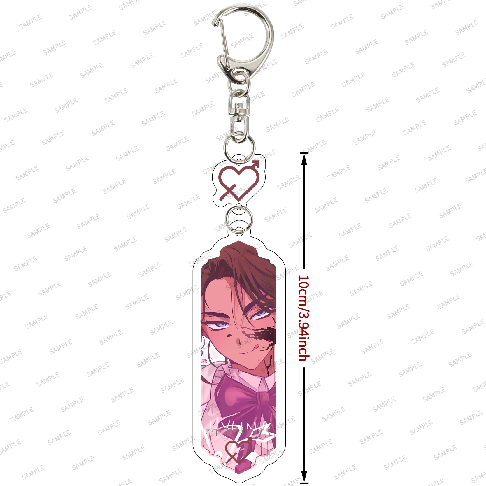 Anime Keychains Alien Stage Pendant Car Key Chain Acrylic Stand Mizi Sua till Ivan Hyuna Luka Fans Gifts Cosplay Accessoriesc'