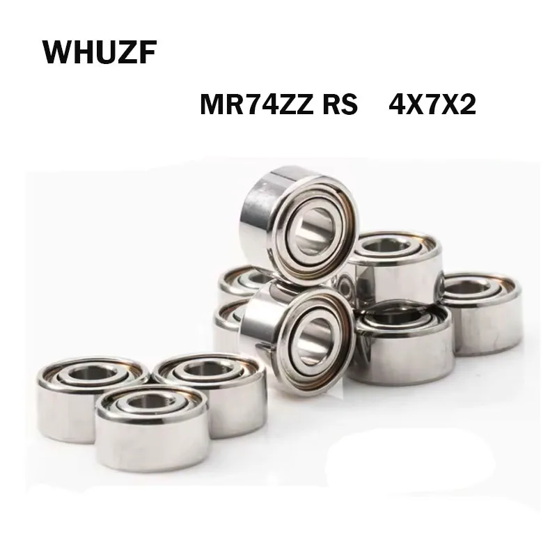 10Pcs MR74Z подшипник 4X7X2 mm  Bearing  SMR74ZZ W2 ABEC-7 Stainless Steel Ball Bearing Miniature MR74ZZ 베어링 rodamiento