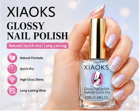 ROZINO Aurora Blue Nail Strengthener has a clear and smooth texture, allowing for smooth and even application. It can repair thin, soft, and fragile nail surfaces, improve the condition of easily broken, layered, and peeling nails. It has a clear and bright aurora blue color that enhances the nail's shine. A thin, multi-layered application can form a strong protective nail film, which can be used as a base coat for manicures and is suitable for daily repair and maintenance of various thin and soft nails.