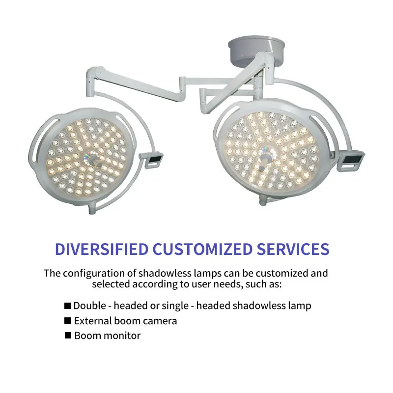 

LED Surgical Shadowless Light Ceiling Mounted Operating Room Lamp Double Single Hole Overhead Surgery Light For Hospital Clinic