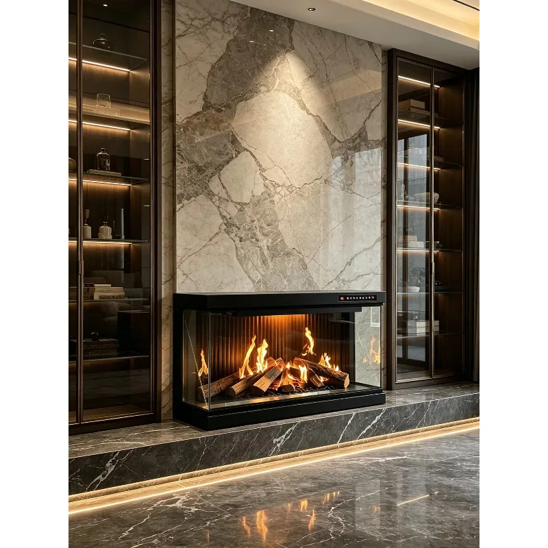 Factory OEM ODM Grating Holographic Fireplace High Transmittance AR Grating Glass Clear 3D Flame