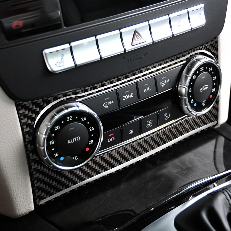 

Для Mercedes Bez C Class W204 2007-2014 C200 C250 углеродное волокно кондиционер CD панель центральное управление декоративные наклейки