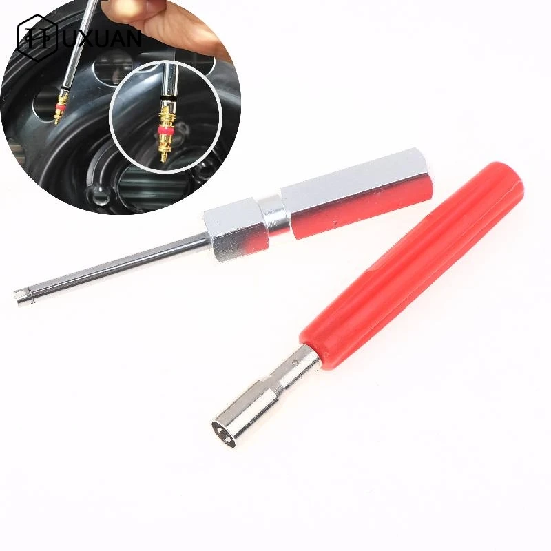 1/3Pcs Car Bicycle Moto Tire Repair Essential Parts Tire Valve Stem Core Remover Tool Set Screwdriver With Magnetic Suction Head