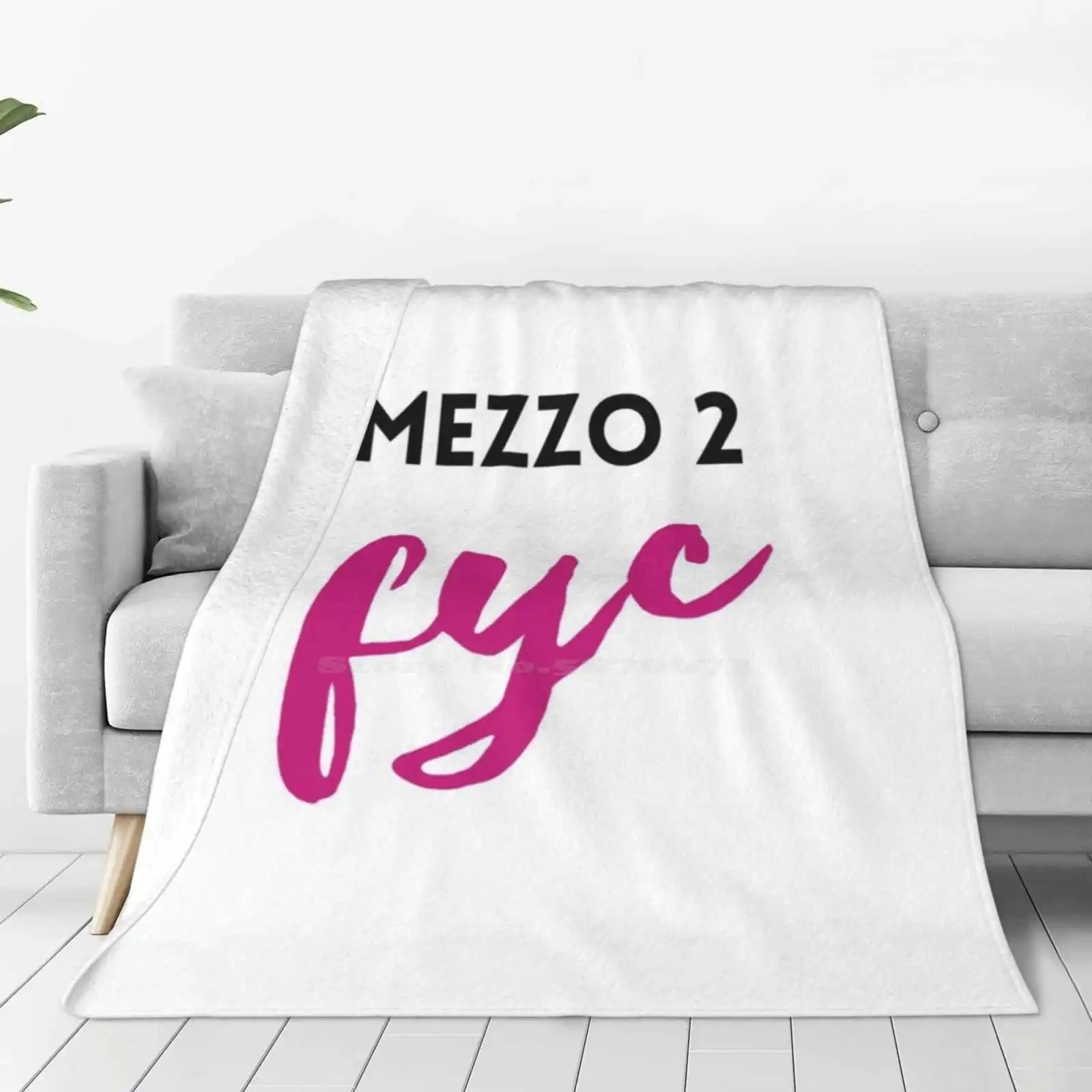 Mezzo 2 And Logo Fashion Soft Warm Throw Blanket Farnham Youth Choir Fyc Charity Youthchoir