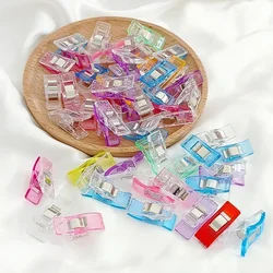 25/50/100 pezzi Clip per cucire plastica fai da te artigianato uncinetto Clip per abbigliamento per maglieria colori assortiti Clip per Quilting per fissaggio artigianale