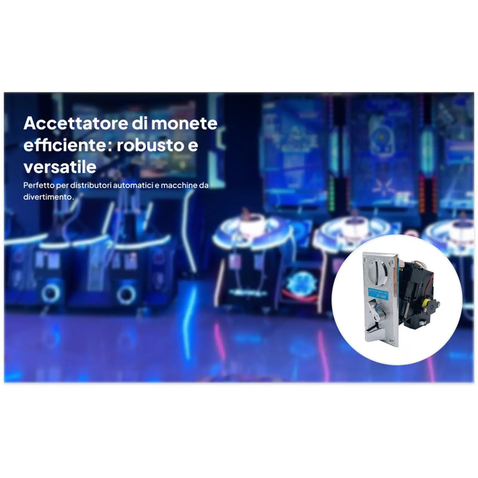 Roll Down Acceptor Selector for Arcade Game Vending Machines