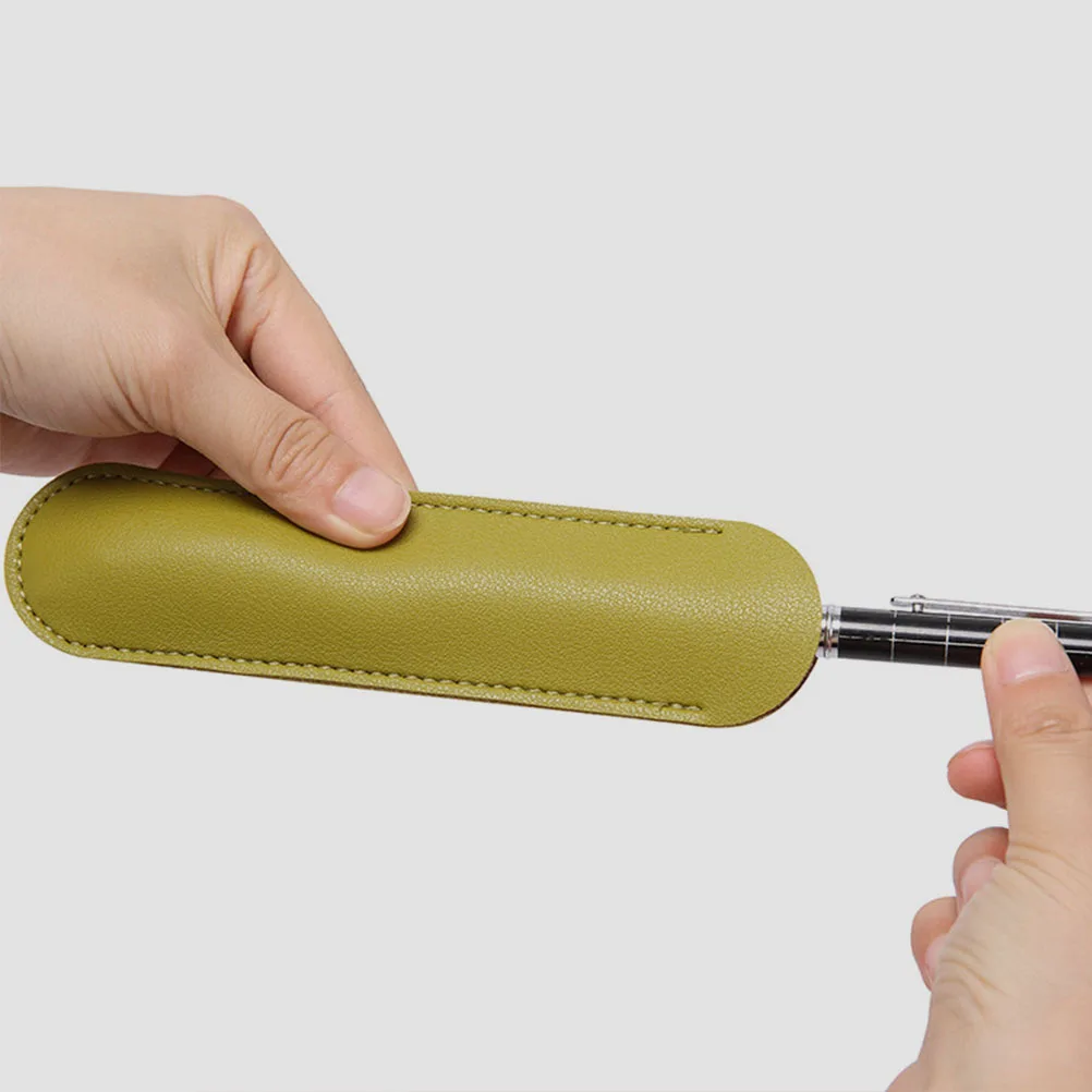 

8 Pcs Pen Bag Protective Sleeves Fountain Holder Pocket Protector Pu Korean Version Cases