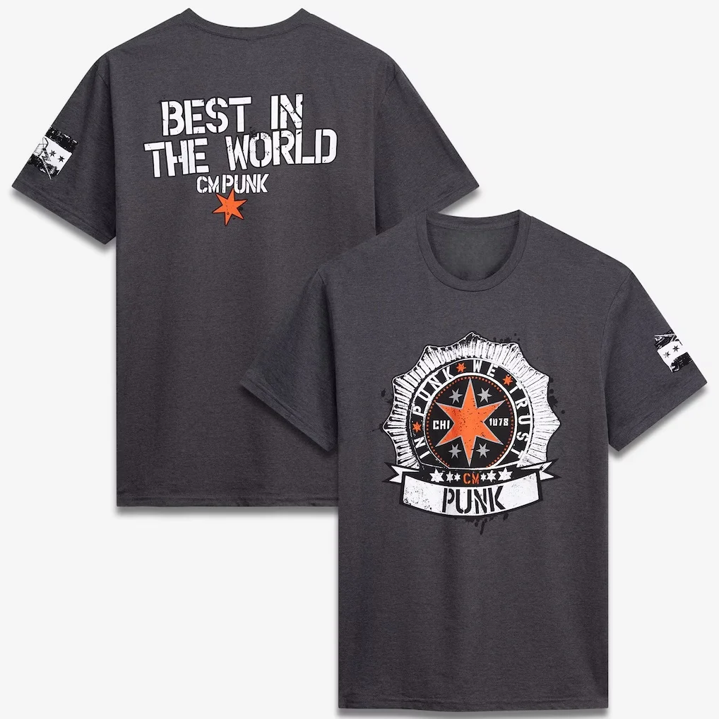 Camiseta Unissex CM Punk 2026: Nova Coleção de Verão, Respirável e Estilosa com Gola Redonda e Manga Curta