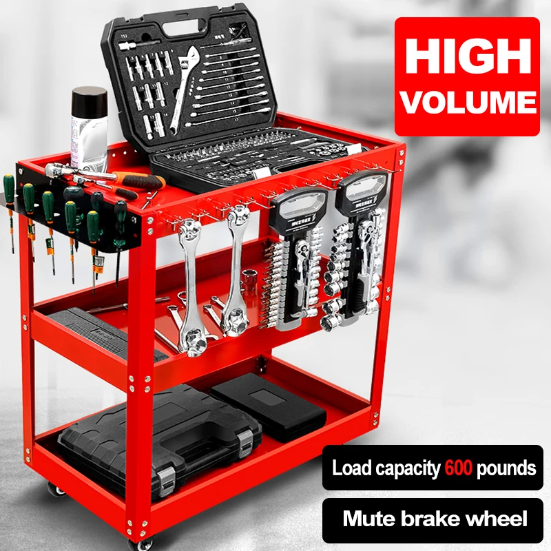 Mechanical Workshop ToolsCart Tool Trolley With Wheels Toolbox Cabinet Organizer Holder Garage Workbench Table Racks Accessories