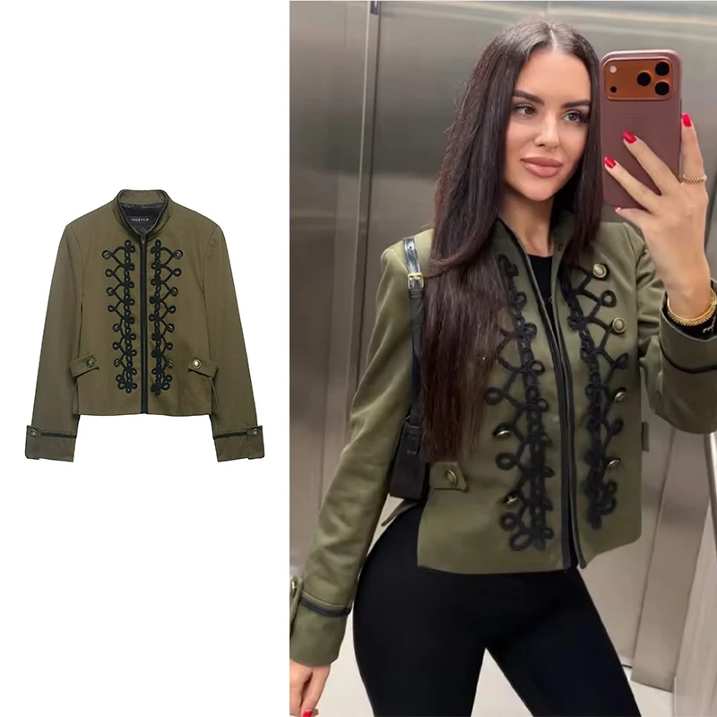 

New Women's Jackets Spring 2026 Fashion Retro Slim Short Warm Jackets Women's Street Chic Spring Holiday Youth Outerwear Coats