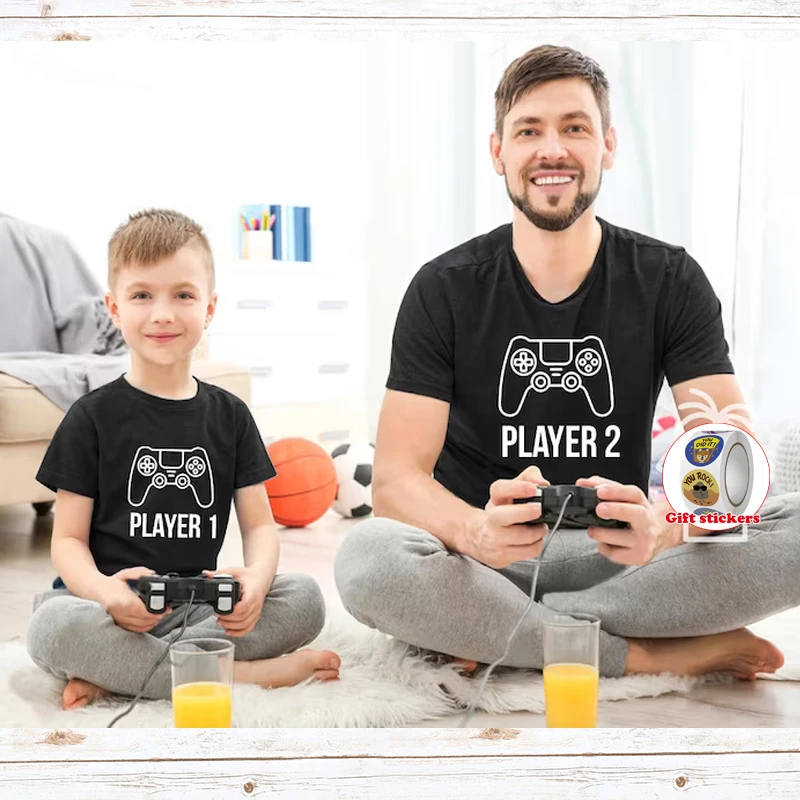 

Dad and Son Matching T Shirts Daddy and Son T-Shirt Fathers Day Gift Father and Son Matching Shirts Player Shirt Matching Father