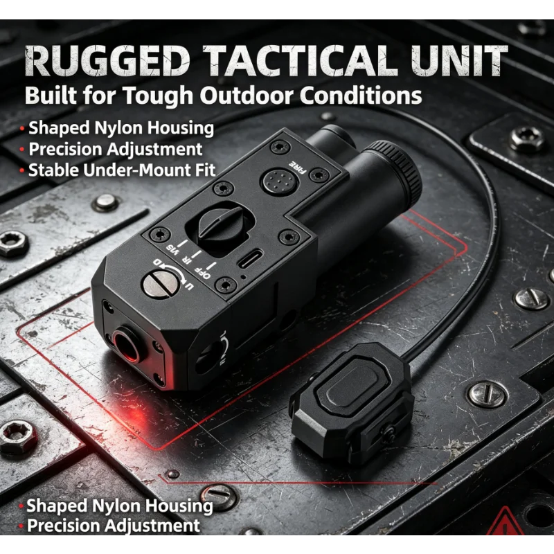 Universal 20mm Rail CQBL-1 Green Positioning Unit External Wired Trigger Rechargeable Hobby Game Accessory