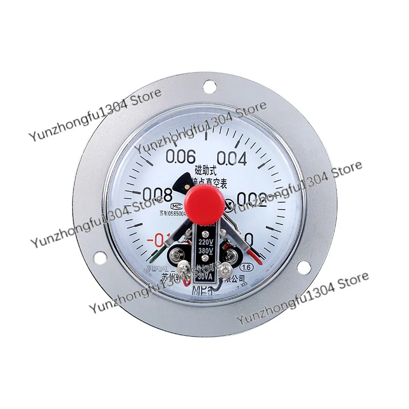 YXC-100-0.1-0MPa vacuum magnetic assisted electric contact pressure gauge mechanical vacuum pressure control gauge