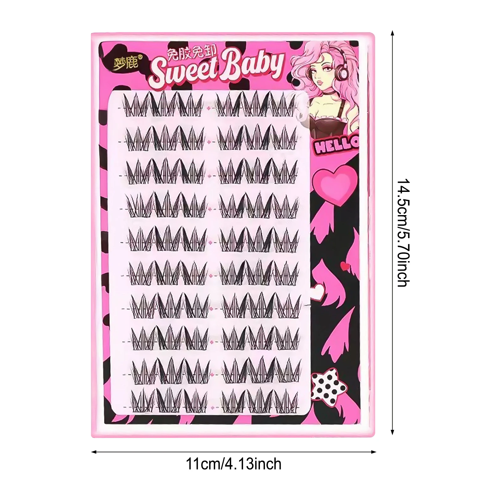 Sztuczne rzęsy DIY bez kleju, koreański styl, naturalne długie rzęsy w kępkach, samoprzylepne rzęsy dla kobiet.