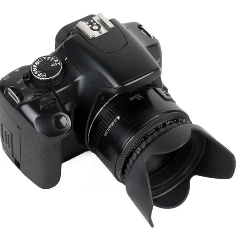 Imagen 2 del producto Parasol de lente de cámara 40,5 49 52 55 58 62 67 72 77 82mm montaje de rosca para Canon Nikon Pentax Sony Sigma Tamron Olympus Fujifilm Leica