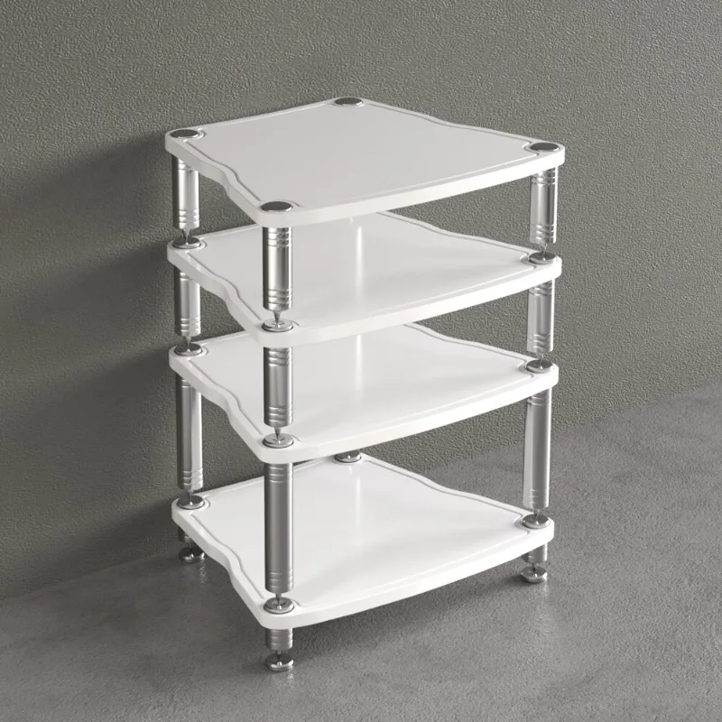 Single Tier Separated HIFI Stand, Shock Isolation Audio Rack for Amplifier Speaker Home Theater