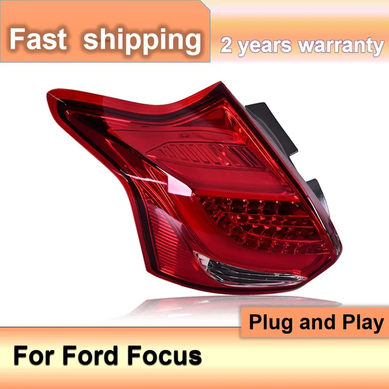 Accessori auto per Ford Focus fanali posteriori a LED 2012 2013 2014 Ford Focus fanali posteriori lampada posteriore con fendinebbia luce freno