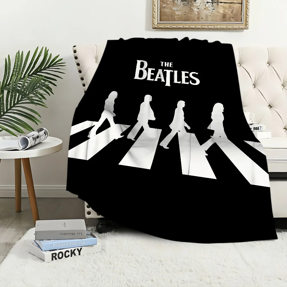 Customize Music T-The Band B-Beatles Cool Blanket Blanket for Couch Sofa Travel Home Hiking Picni Bed Beding Flannel Blanket bir