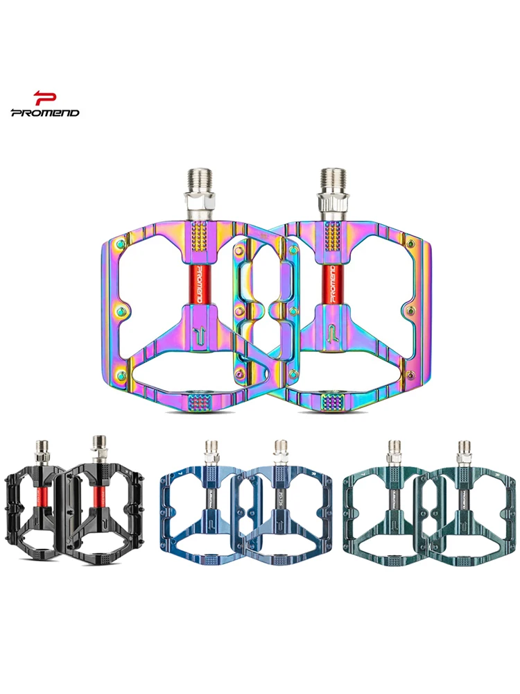 AliExpress PROMEND MTB Road Bike Double DU Bearing Ultralight Aluminum alloy Pedals Mountain Bike Flat Pedals Bicycle Platform Pedals Bike Parts