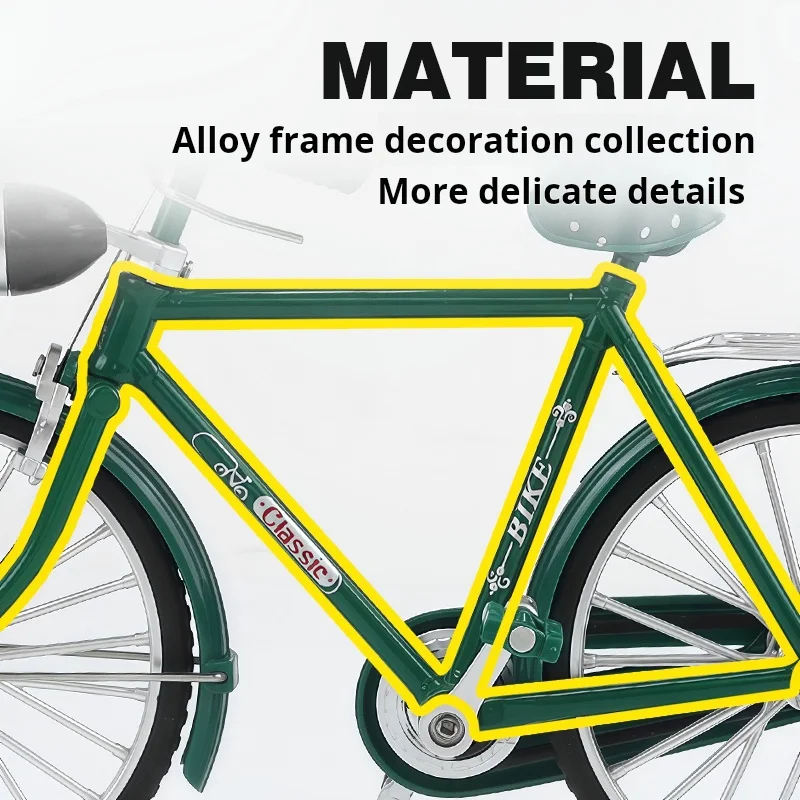 Vélo de montagne en alliage moulé sous pression, échelle 1:10, modèle Premium, avec jouet léger, cadeau pour enfant, décoration, ornement One Pi