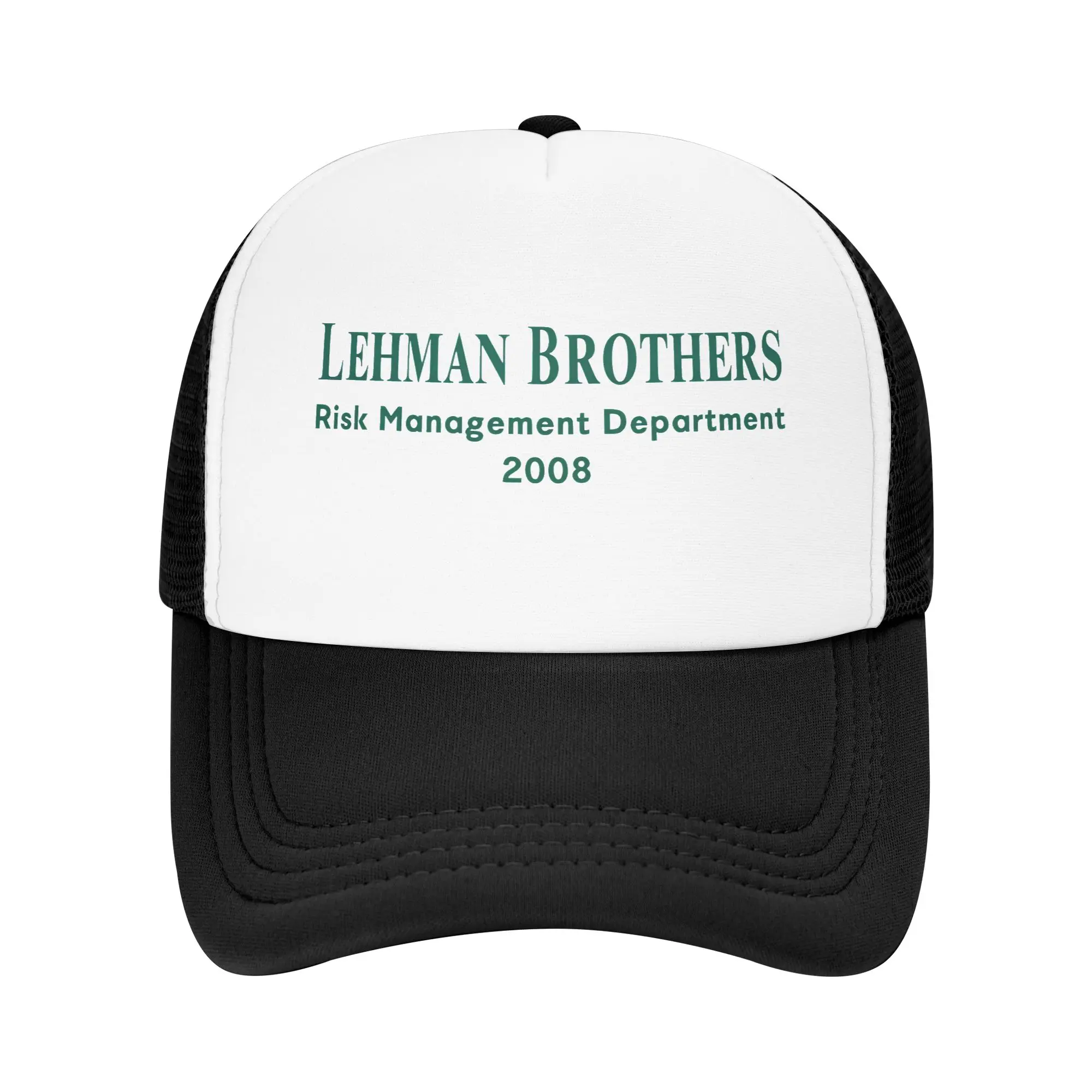 Lehman Brothers Risk Management Department 2008 Casual Baseball Cap Spring  Trucker Hat Tennis Skate Hip Hop Hats Baseball Caps