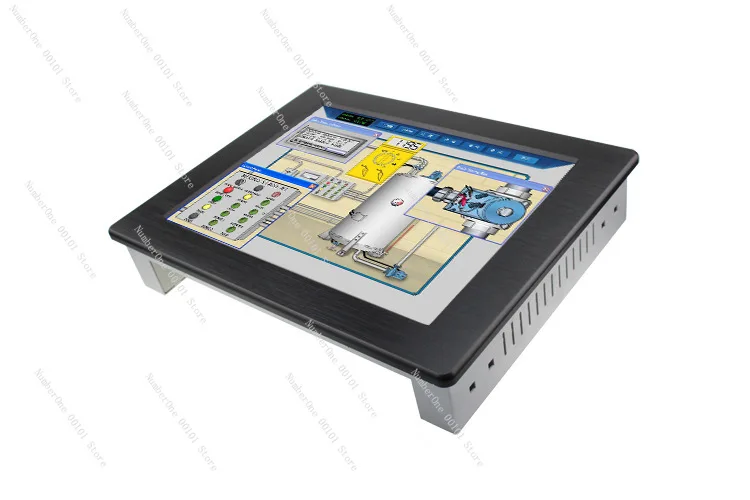 12-Inch industrial-grade touchscreen computer all-in-one, supports PCI and PCIE expansion PLC motion control card