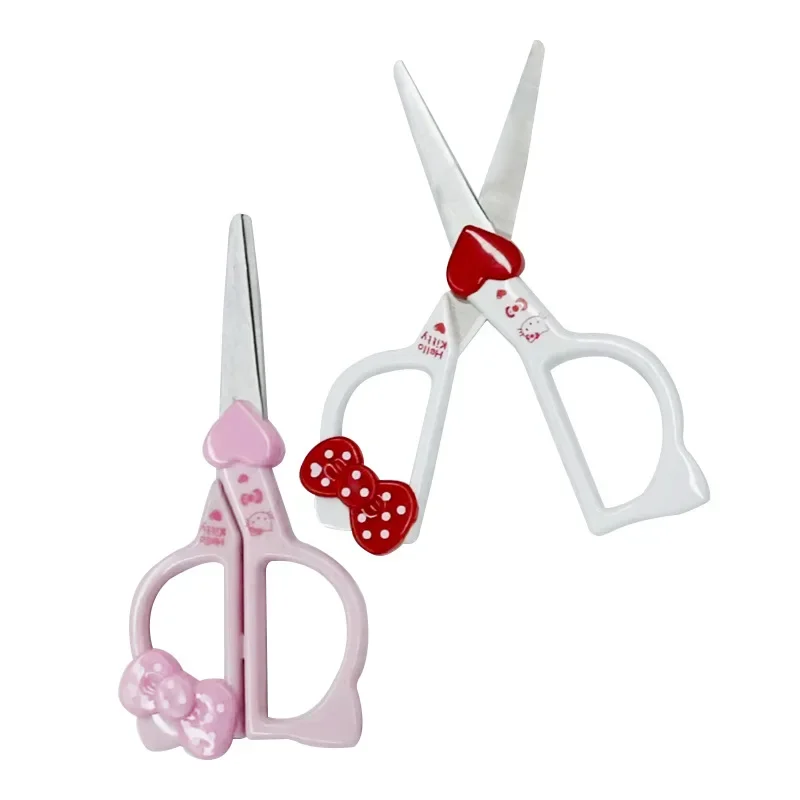 Sanrio Hello Kitty Hand Made Scissors Kawaii Kt Cat Art Scissors Kid Stationery School Office Supplies Girls Gifts