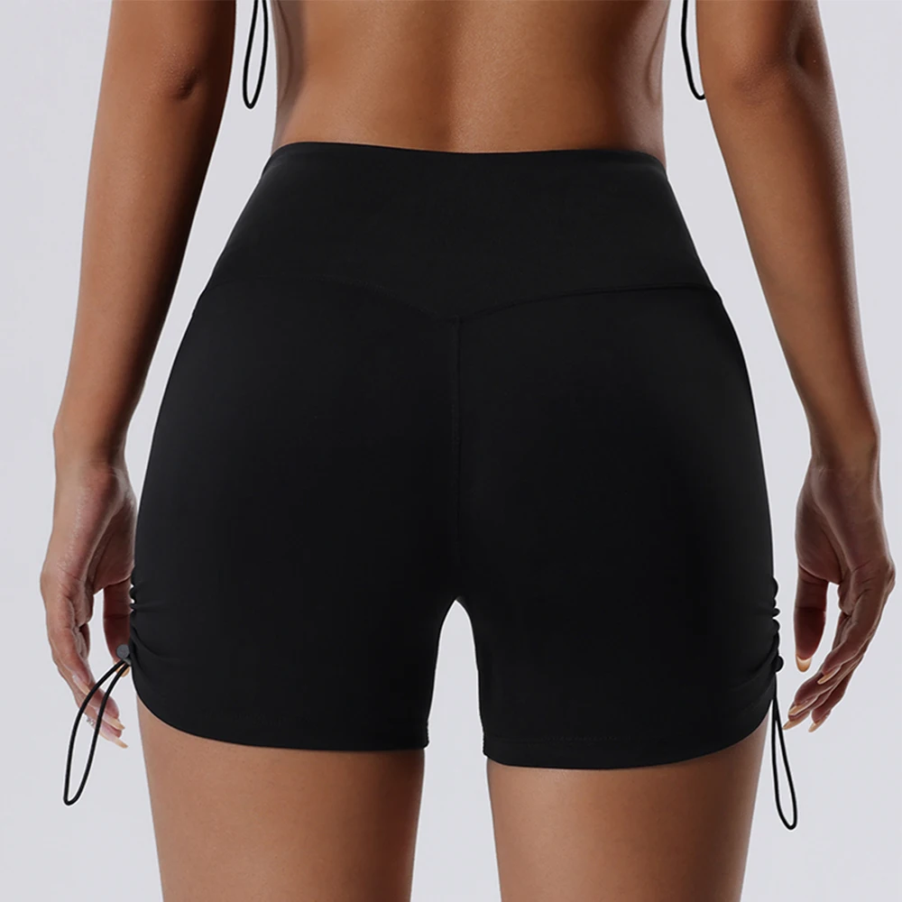 Women High Waist Yoga Shorts Slim Fit Butt Lift Gym Running Push Up Sports Shorts High Elastic Biker Shorts Sportwear