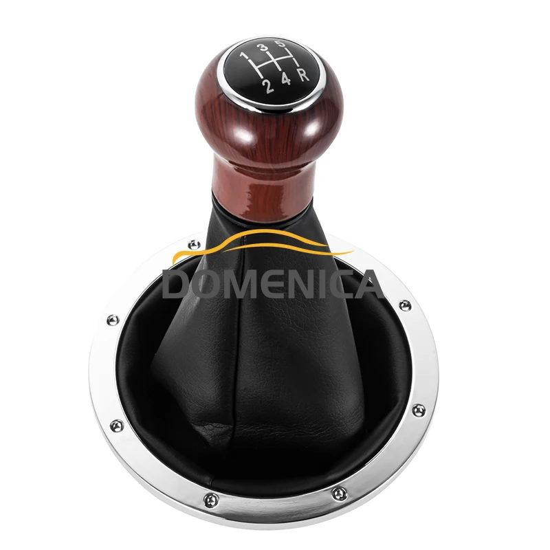 5 Speed Gear Stick Shift Knob with Leather Boot for VW Gol Parati Saveiro 1994 1995 1996 1997 1998 1999 2010 Car Accessories