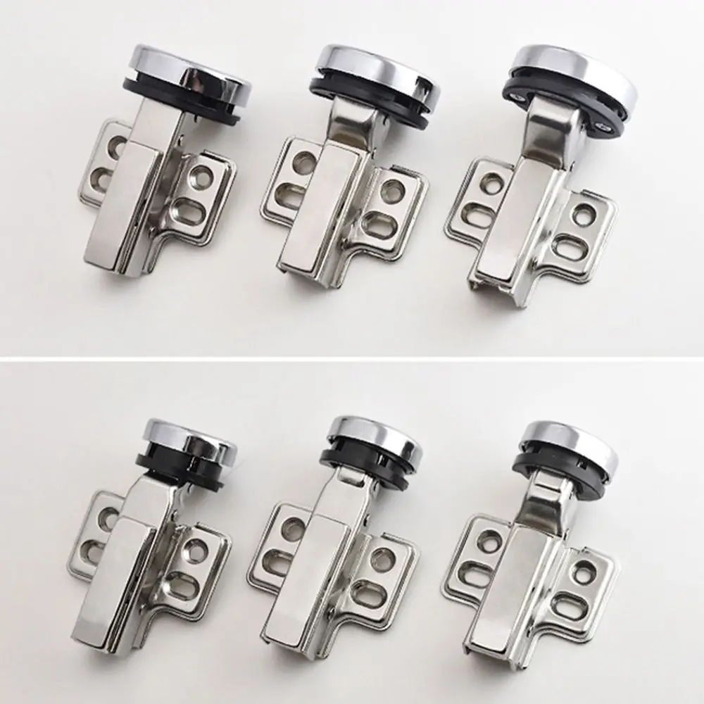 Cold-rolled Steel Glass Door Buffer Hinge Damping Hydraulic Buffer Cabinet Hinge Clip Connector Hardware Hydraulic Buffer Hinge