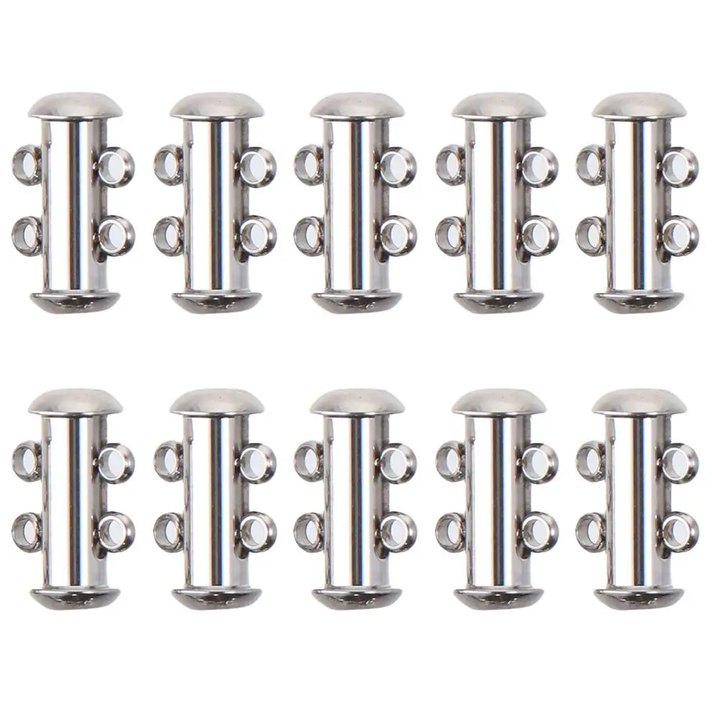 

15x10 мм застежки-застежки из нержавеющей стали, многослойная цепочка, застежки-застежки для скользящей трубки, многослойные застежки для ожерелья, браслета