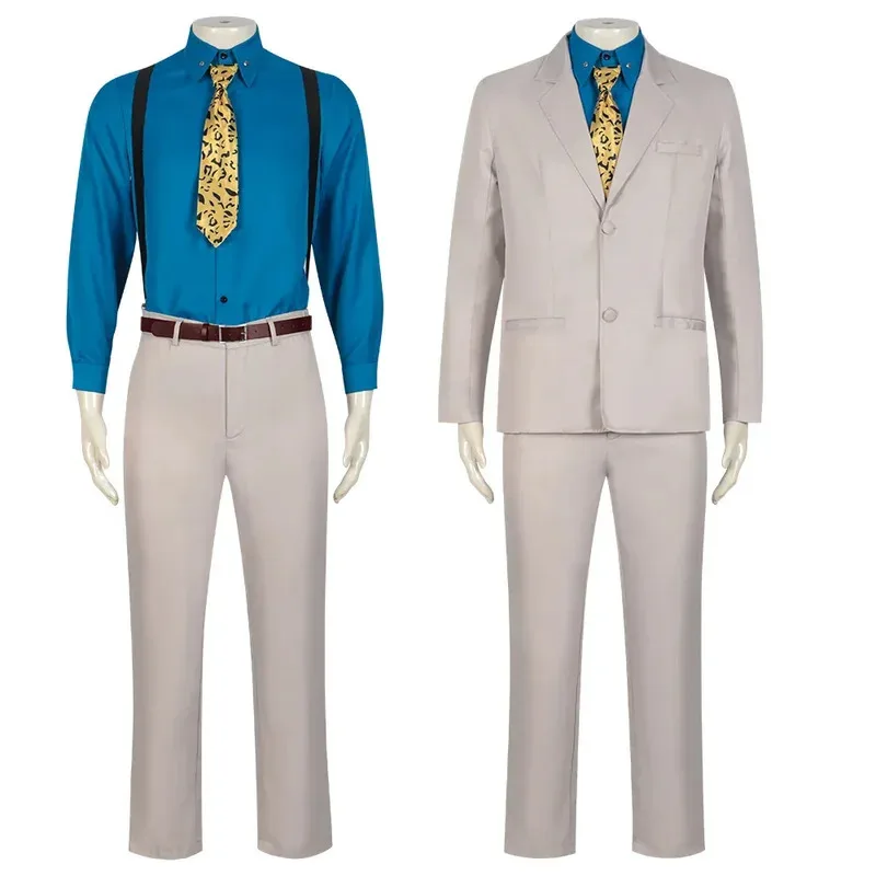 Anime Jujutsu Kaisen 나나미 켄토 코스프레 의상 남성용 정장 셔츠 바지 메이크업 볼 카니발 공연 의상 파티 세트