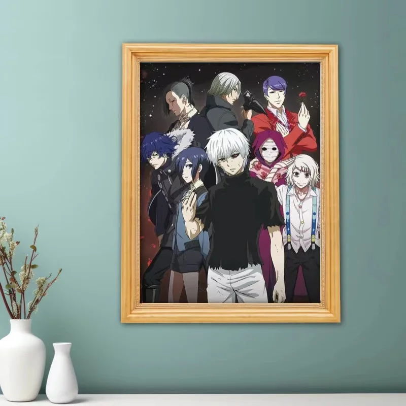 لتقوم بها بنفسك طوكيو الغول الماس طقم الطلاء فسيفساء التطريز مجوهرات عبر غرزة 2024 جديد غرفة نوم الديكور الأطفال هدية الحرف