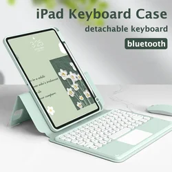 Rotation Magnetic Case for iPad Air 6 2024 10.9 Air 4 5 10th gen Keyboard 10.2 7 8 9th Air 3 Pro 11 Cover Case Free Mouse