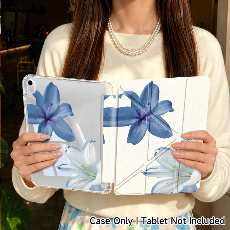 1PC Y-Fold Transparent Acrylic Case for iPad 11th Gen, iPad 10.2/10.5, Mini 6/7, Air 10.9, Pro 11, Air 6/7