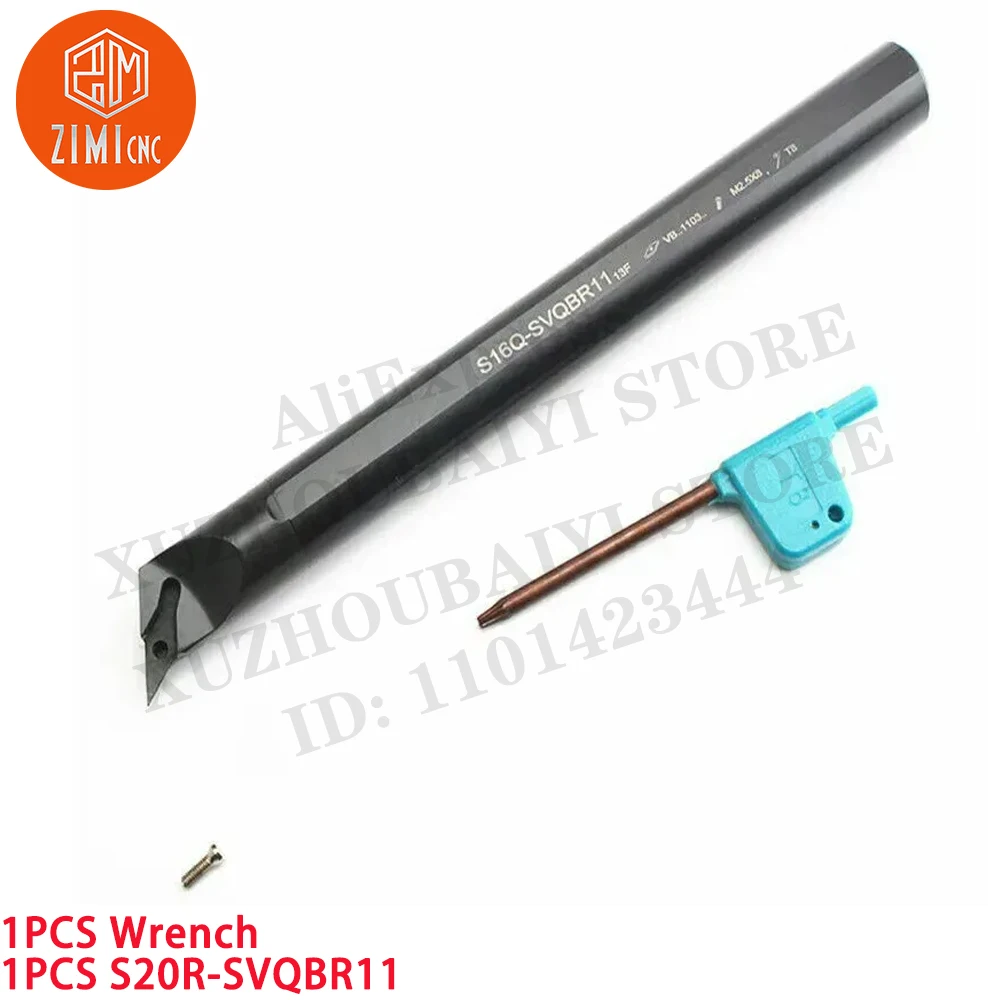 1PCS S20R-SVQBR11 20*200mm CNC Lathe Internal Turning Tool Holder For VBMT11 Insert CNC tool metal lathe mechanical cutting tool