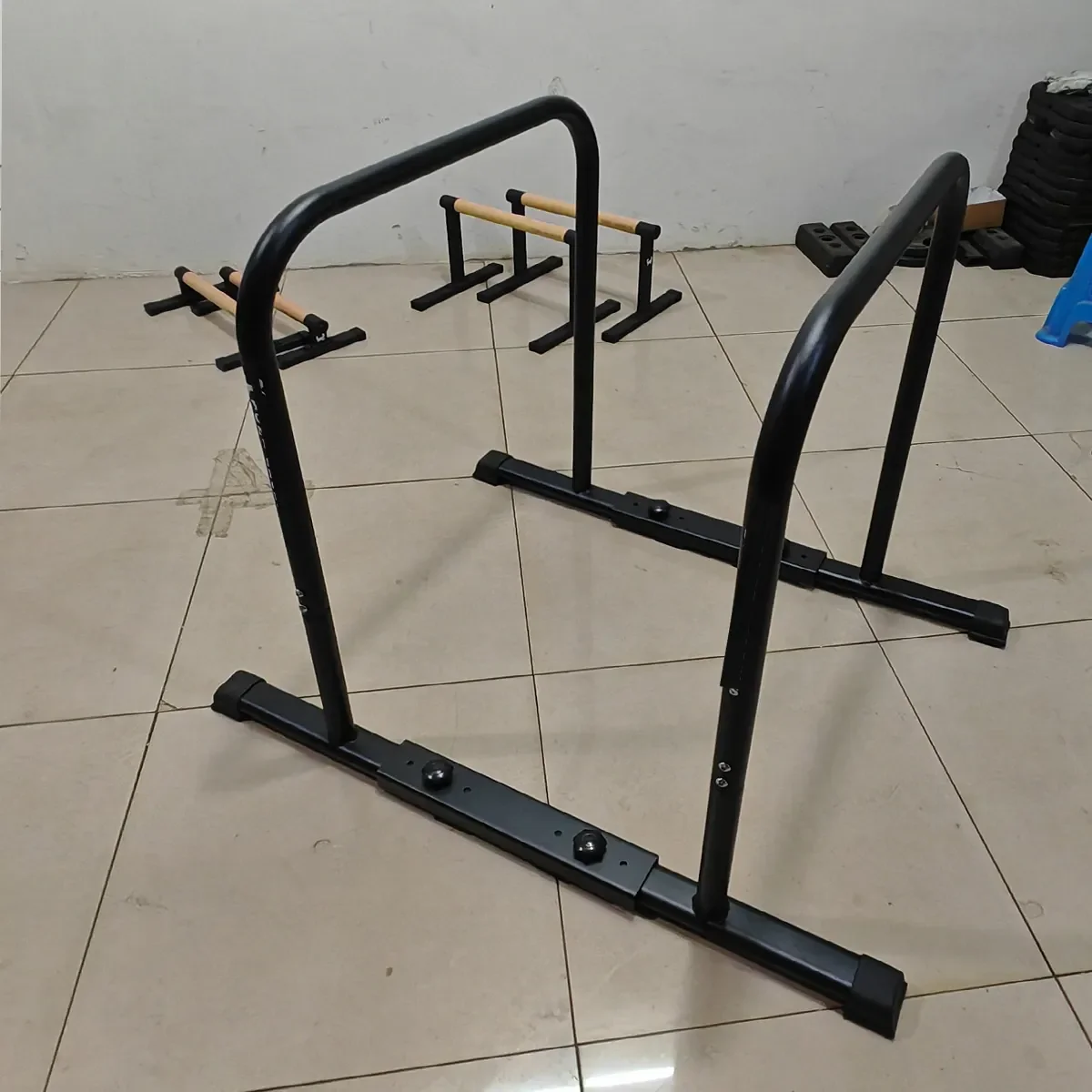 محطة تراجع وظيفية تقف اللياقة البدنية تجريب Dip Bar Station Stabilizer Parallettes رفع موقف شريط متوازي جديد #3