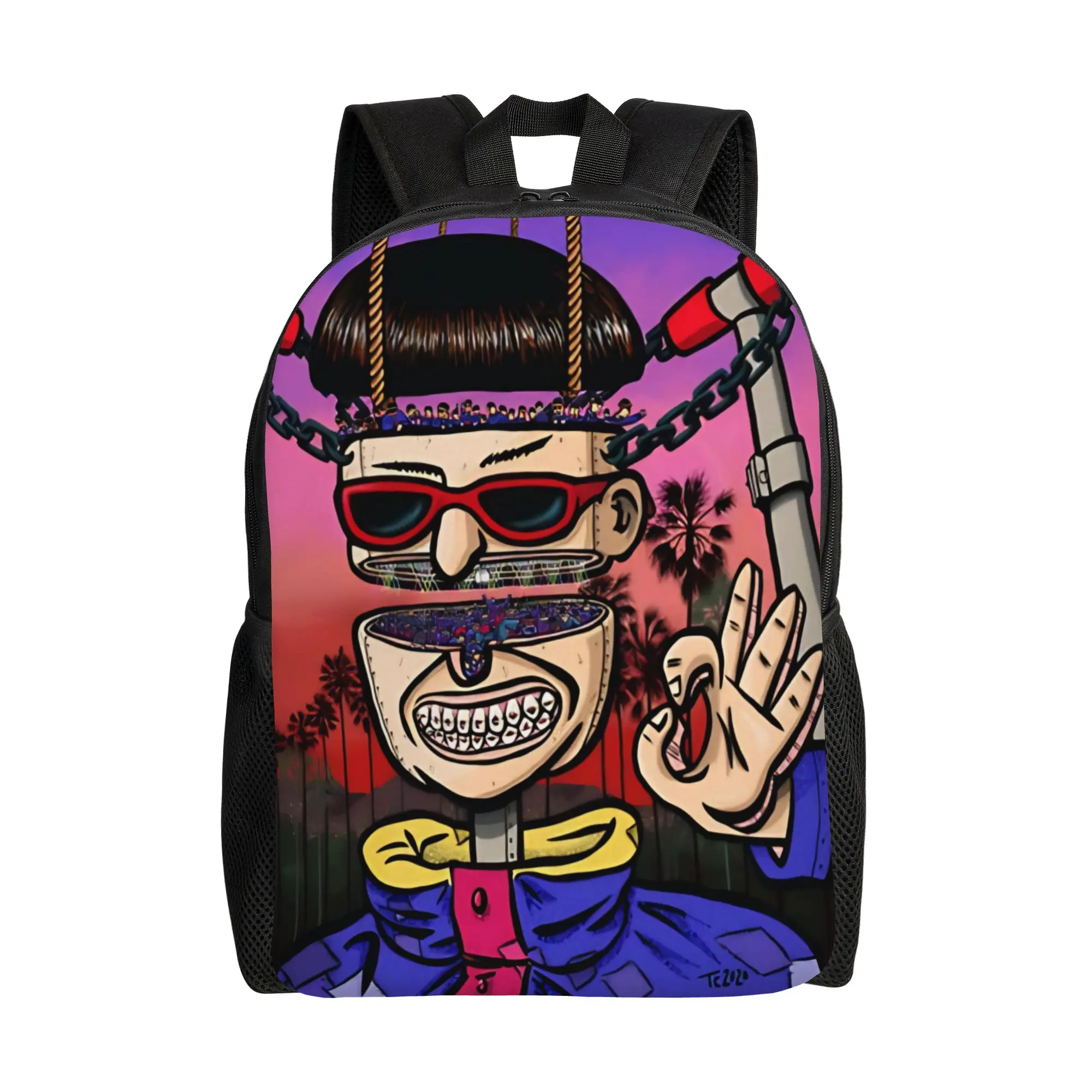 Retro Pop Oliver Tree RIP Backpack for Men Women Teenage High School Hiking Travel Daypack  Laptop Canvas Bags Sports