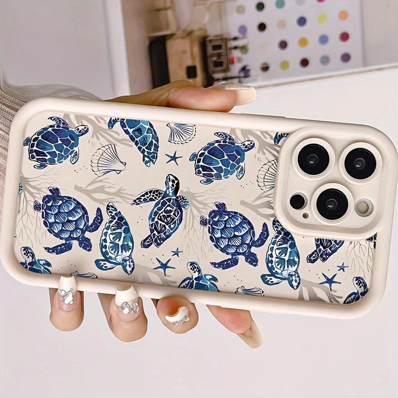 Capa protetora de precisão com tudo incluído anti-queda TPU multi-tartaruga para Apple Iphone11/12/13/14/15/16 17Pro Max Plus