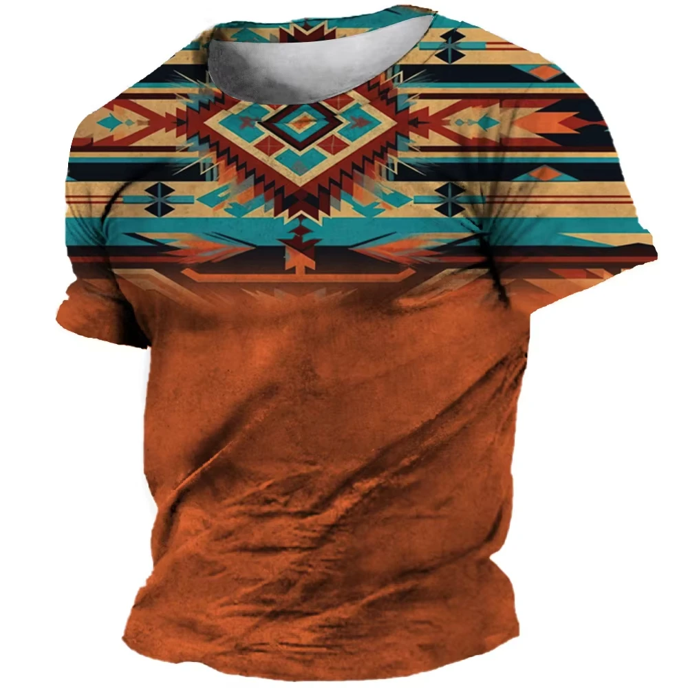 Kaus Pria Baru Kaus Muslim Kaus Dashiki Afrika Kaus Lengan Pendek Pria Wanita Gambar Cetak 3D Etnis Pakaian Kaus Anak-anak