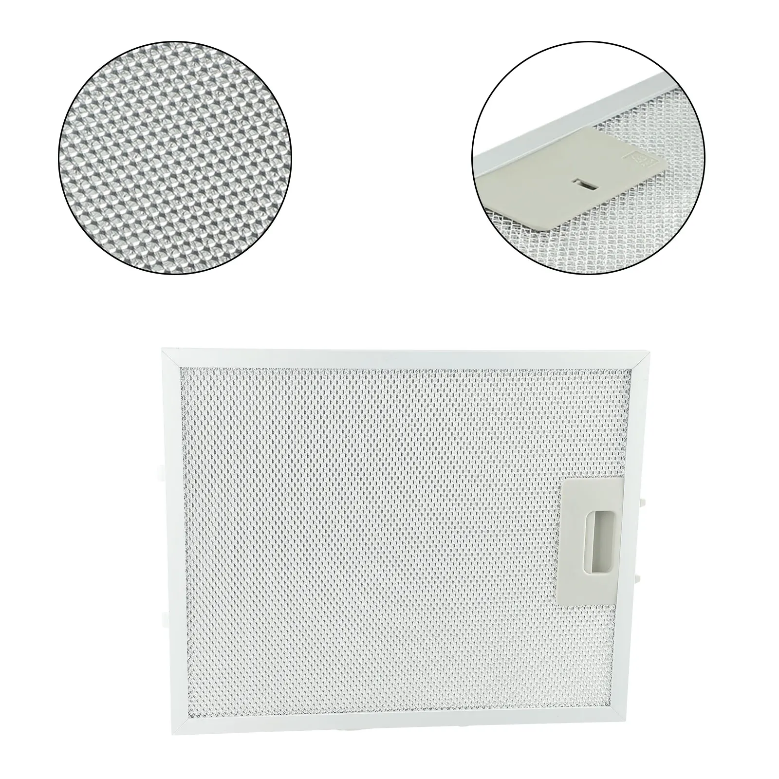 Silver Cooker Hood Filters Metal Mesh Extractor Vent Filter 340x270x9mm 5 Layers Aluminized Grease Home Improvement